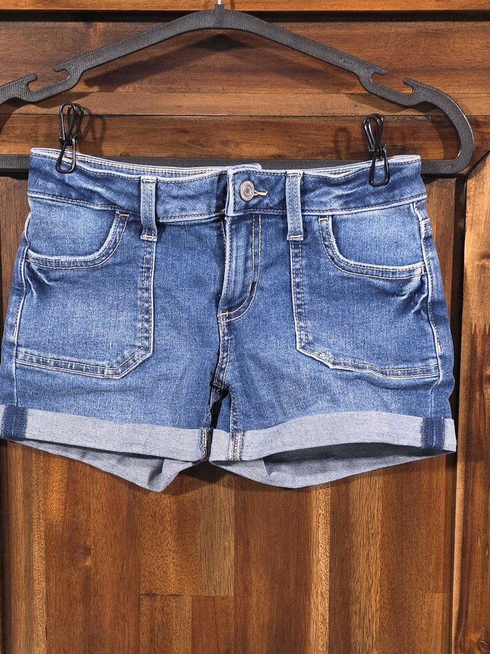 SO Girls Denim Roll Cuff Jean Shorts